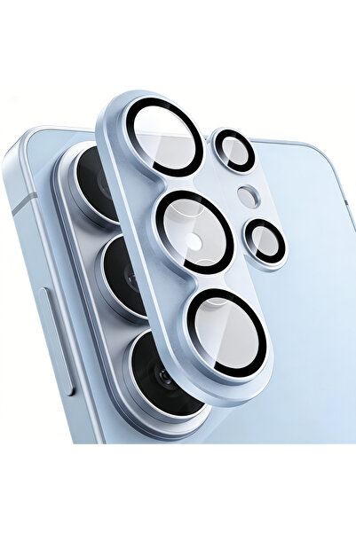 Choice7 For S26 Ultra blue Fashion Metal Aluminum Alloy Camera Protector Film...