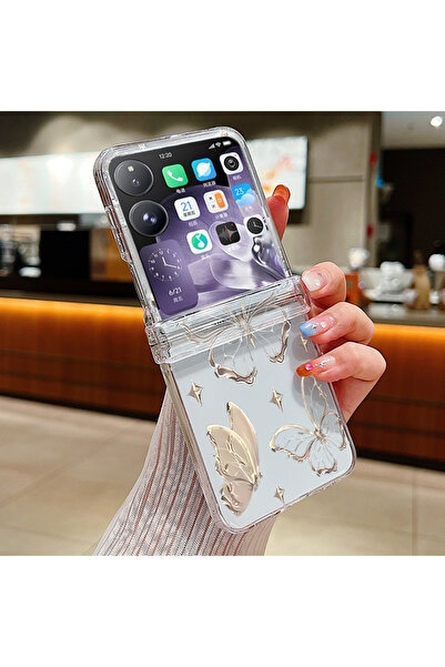 Choice Xiaomi Mix Flip A799 For Mix Flip 5G Clear Phone Case Retro Butterfly ...
