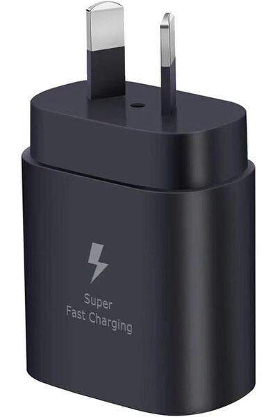 Choice black 1pcs Australian Standard Charger, 25W Super Fast Type C Charger ...