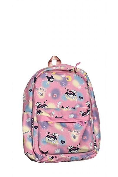kuromi Rucsac Școlar Ortopedic Kuromi, Model Tie-Dye Galaxy Pastel, Impermeab...
