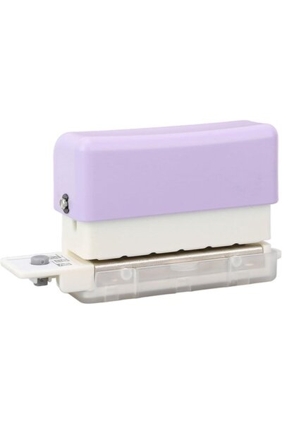 Morvena Picks Perforator violet cu 6 găuri, potrivit pentru hârtie A5, B5 și ...