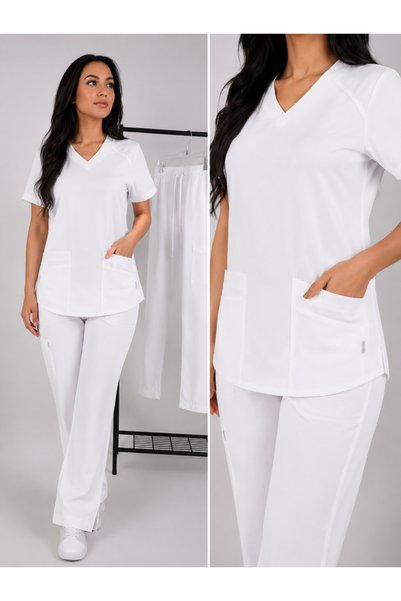 sketch Women's White Scrub