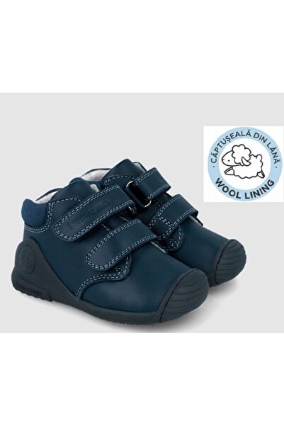 BIOMECANICS Ghete din piele captusite cu lana baieti 251133-A183FB