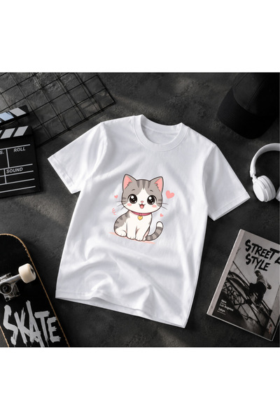 dompulerimoda Cute Cat Kids Young T-Shirt