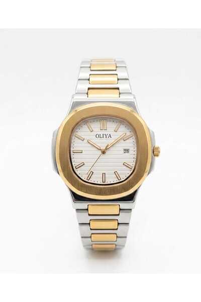 OLIYA Luxury Men's Watch Brand Oiiya Stainless Steel Anti-Rust Watch Complete...