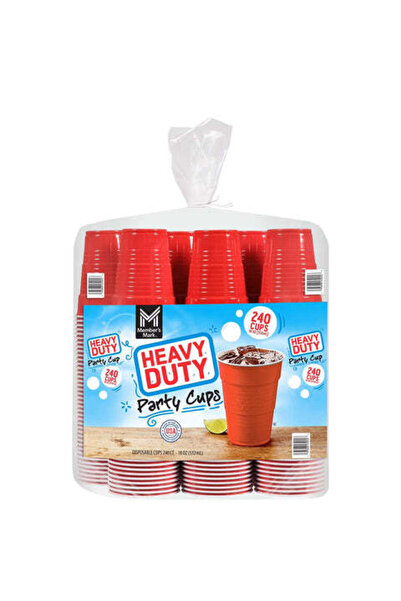 HEAVY DUTY Member's Mark Heavy-Duty Red Cups - 240 Cups