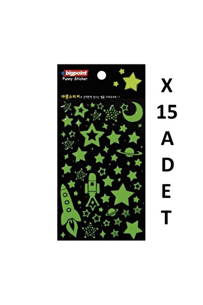 Bigpoint Sticker Highlighter Space X 15 Pieces