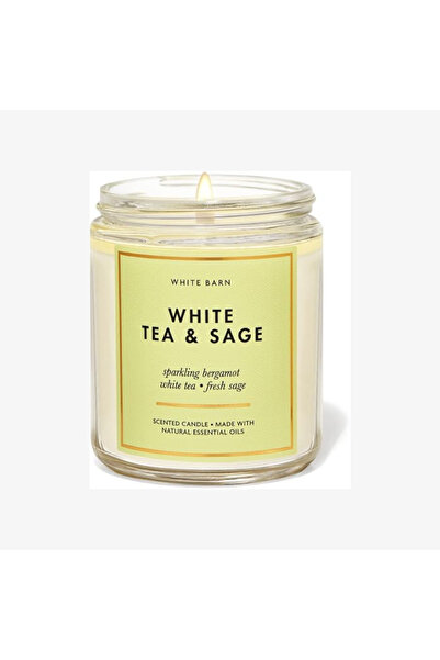 White Barn شمعة الشاي الأبيض والزعتر
