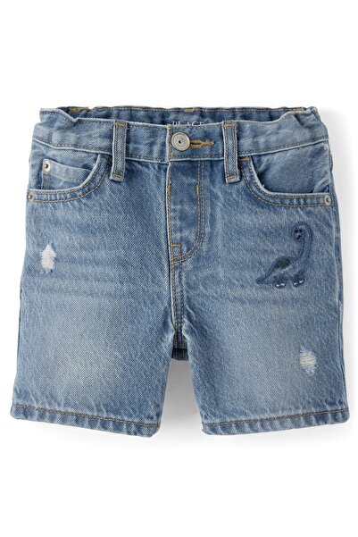 The Children's Place Baby And Toddler Boys Embroidered Dino Jean Shorts