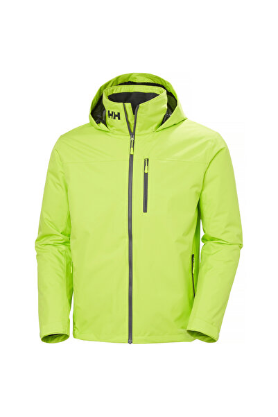 Helly Hansen Men's Crew Hooded Midlayer Fleece Glossy Green Coat 2