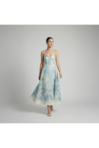 SÜMER Sumer Queen Dress – Women's Floral Midi Dress