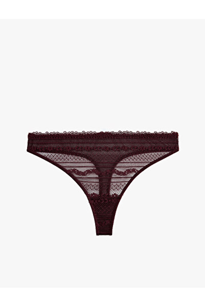 Koton Rahat Kalıp Normal Bel Dantelli String Külot
