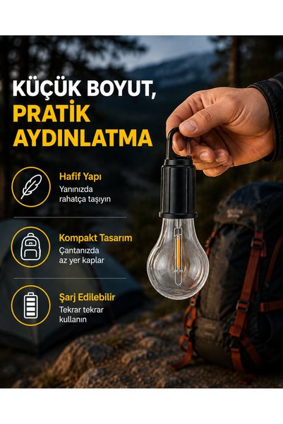 Clevora Su Geçirmez Dış Mekan LED Çadır Işığı