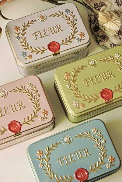 Nova Crafts 4 Pcs Box Vintage Mini Metal Box Organizer / Jewelry Box