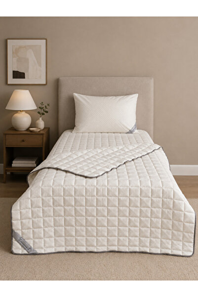 homewell Cream-Colored 100% Pure Wool Hypoallergenic Washable Single Duvet