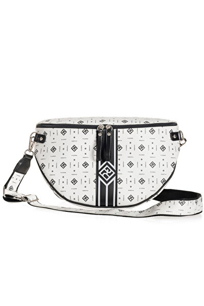 Pierro Accessories Τσάντα Γυναικεία Μέσης/Στήθους Monogram σε Χρώμα Λευκό 908...