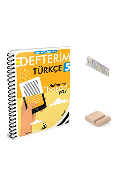 Arı Yayıncılık 5.Sınıf Türkçe Defterim 2027 Maarif Model +Telefon Tutucu +Çöz...
