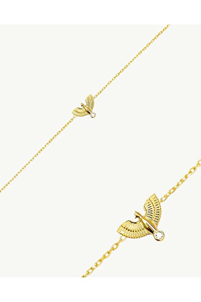 Stemma Jewelry Brățară Phoenix din Argint 925, cu Zirconiu, Placat cu Aur