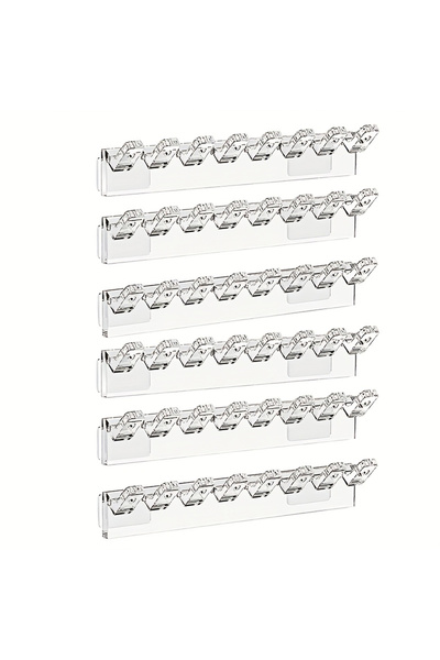 Choice 6Pcs 3/6Pcs Self-Adhesive Necklace Organizer, Space-Saving Multi-Funct...
