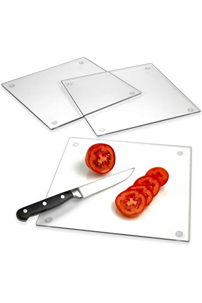 Light In The Dark Tempered Glass Cutting Board – Long Lasting Clear Glass – S...