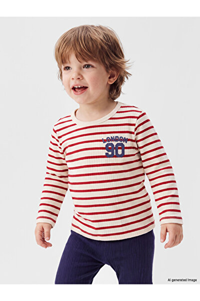 LC Waikiki Rmz Gi̇yi̇m Farkiyla Striped Baby Boy Set