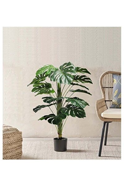 DRAMA HOME Artificial tree simulating a Monstera Deliciosa tree with its natu...