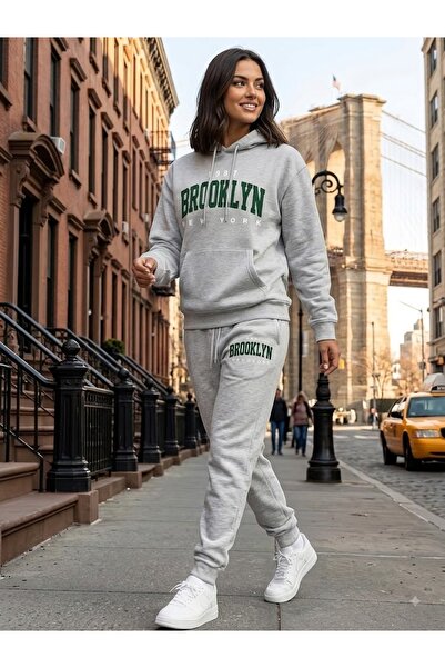 WOODROFFE Unisex Brooklyn Oversize Hooded Tracksuit Set Loose Fit