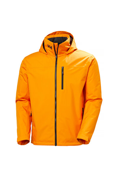 Helly Hansen Men's Crew Hooded Midlayer Ignite Orange Fleece Coat 2