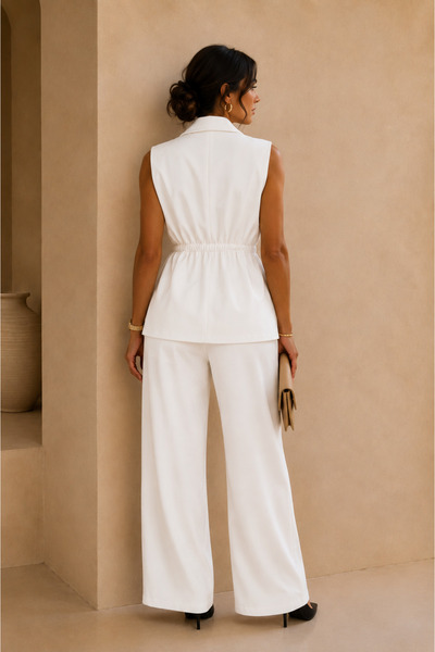 Raben Women's Vest and Pants Set - Stylish Two-Piece Set with Drawstring Waist