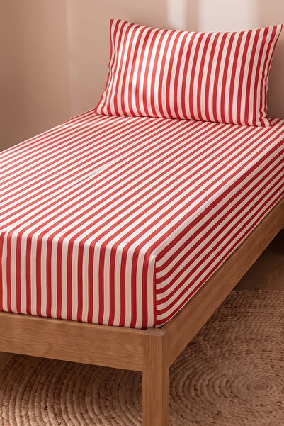 Medaillon Home Striped Single Bed Sheet Set |   Cotton |   100X200 cm Mattres...