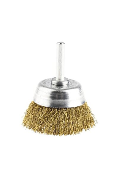 OEM Lessmann cup wire brush Ø50mm, fine wire plated with brass