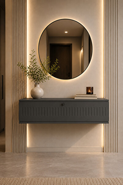 melura home MELURA DRESUAR 90 CM %100 MDF KAPAKLI DUVARA MONTE
