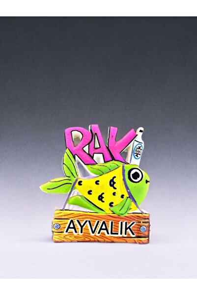 Mundy AYVALIK Polyester Kabartmalı Magnet 5,5 x 6,5 cm Dekoratif Hediyelik Bu...