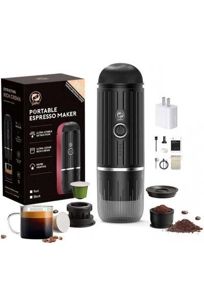 Generic Portable Coffee Maker Travel Espresso Machine 120W, 19 Bar Pressure 7...
