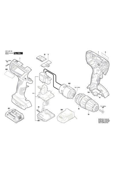NO BRAND Motor pentru mașină de găurit/înșurubat Bosch GSR 18-2-LI Plus