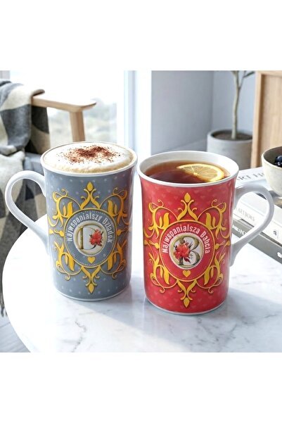 NO BRAND Set 2 căni de 290 ml, cadou de Ziua Buniciilor pentru bunici