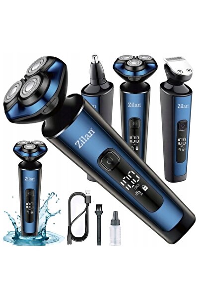 NO BRAND Golarka Zilan reîncărcabil 3-în-1 cu trimmer pentru nas, rezistent l...