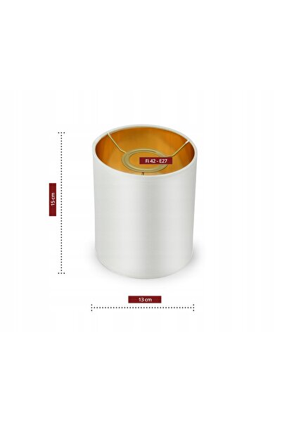 NO BRAND Lampă de masă cu lumină de noapte, abajur decorativ alb-auriu