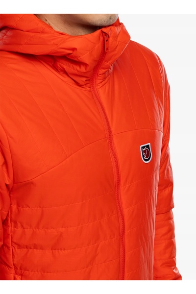 Fjällräven Geacă de puf pentru bărbați Expedition X-Lätt Hoodie portocaliu fl...