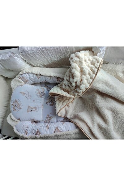 NO BRAND BABY COCOTRANQUIL, CUIB CUSUT 75x50 cm BEJ MICE
