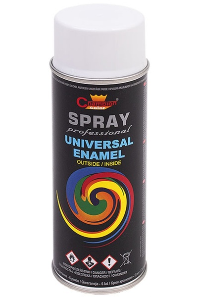 NO BRAND Vopsea spray acrilică Champion, 400 ml, alb lucios RAL 9010
