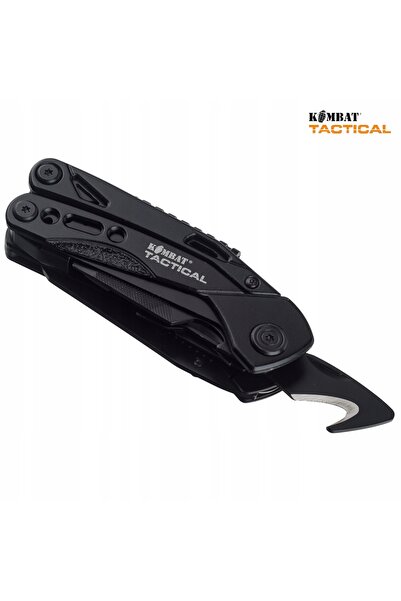 NO BRAND Multitool 10 unelte + Kit 9 biți + husă KombatUK Commando Negru