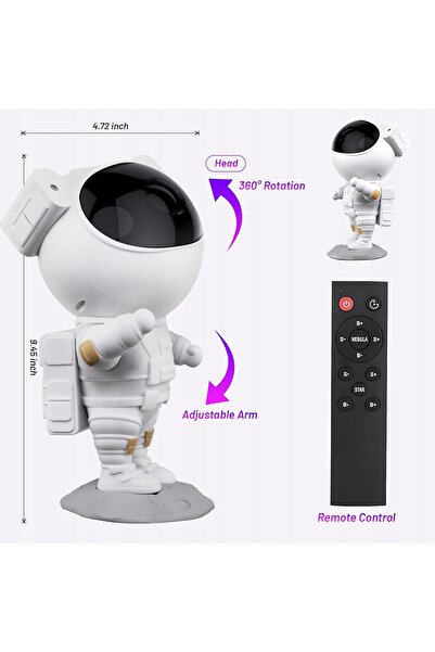 NO BRAND LAMPĂ PROIECTOR DE STELE ȘI UNIVERS, ASTRONAUT, PROIECTOR LED