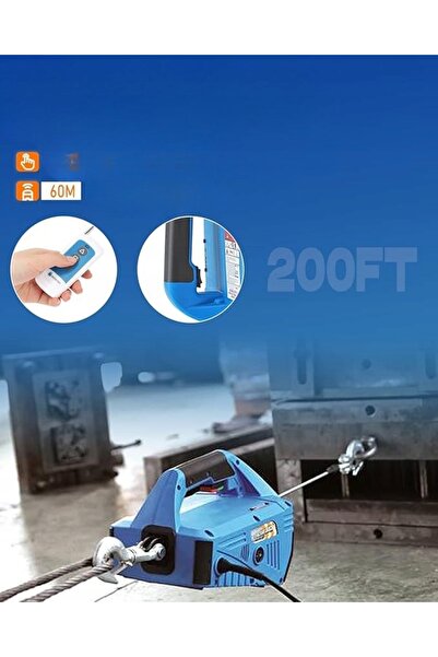 NEWTRY Troliu electric 300 kg Telecomandă fără fir 1500 W M3222