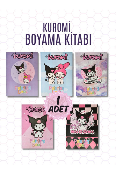 Ceylan Kırtasiye Kuromi Maskeli Boyama (Rastgele 1 Adet)