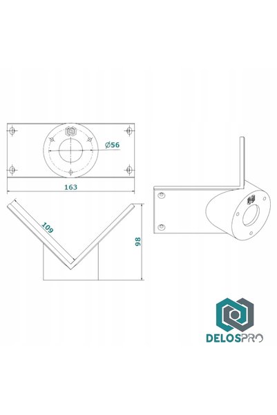NO BRAND SUPORT DE COLȚ PENTRU CAMERA IP IMOU BULLET 2C XL DELOSPRO
