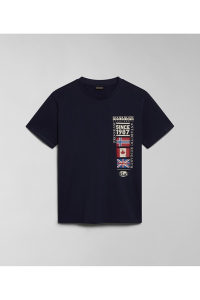 NO BRAND Tricou bărbătesc Napapijri S-Turin 1 bleumarin M