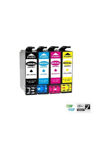 Ulm Cart Set 4 cartușe cerneală compatibile EPSON T405XL T-405XL, negru cyan ...