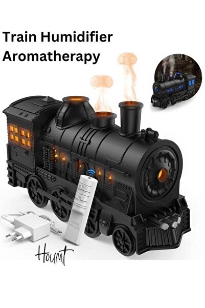 Houmt Humidifier Aromatherapy Diffuser 300ml Retro Train Essential Oil Diffus...