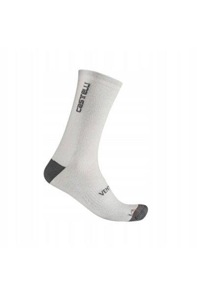 Castelli Șosete de ciclism Venti Soft albe S/M
